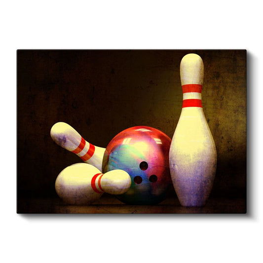 Bowling - Nostaljik Oyun Zamanı Kanvas Tablo