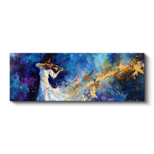 Melodinin Renkleri - Keman Virtüözü Kanvas Tablo