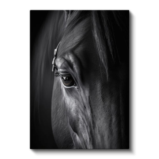 At Detayı - Derin Bakış Kanvas Tablo