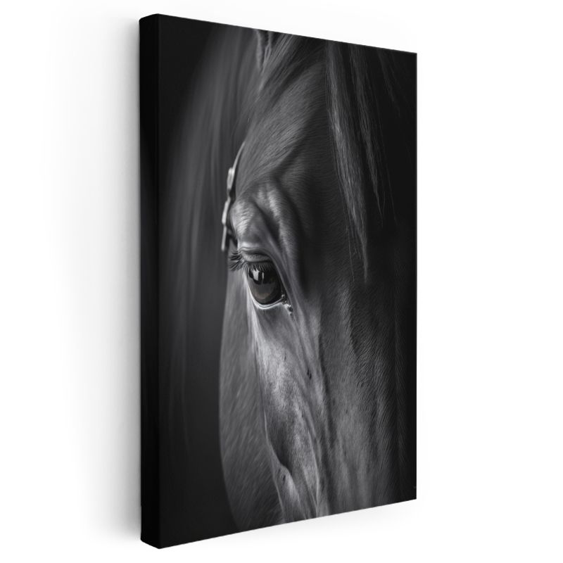 At Detayı - Derin Bakış Kanvas Tablo