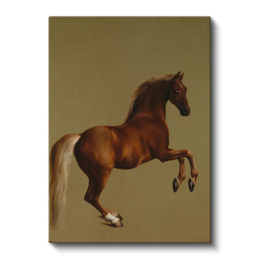 Kahverengi At - Asil Duruş Kanvas Tablo