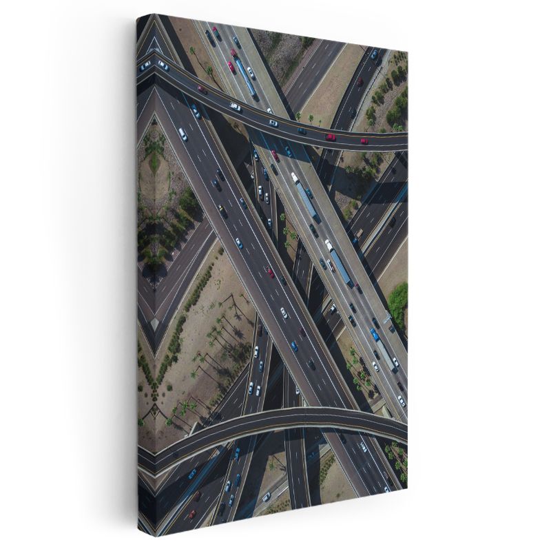 Modern Kavşak - Şehir Mühendisliği Kanvas Tablo
