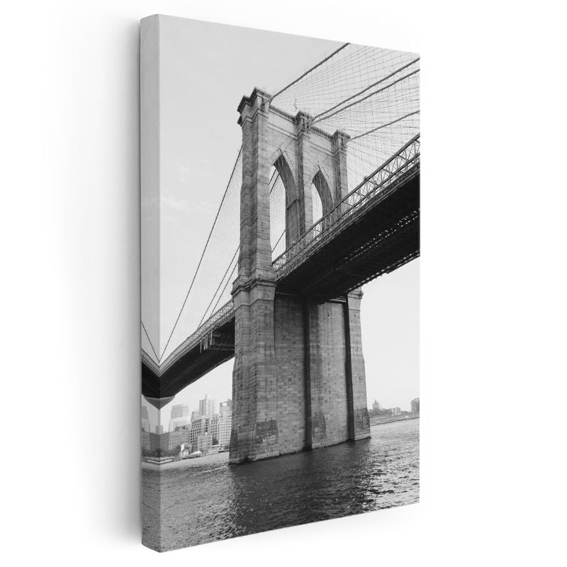 Brooklyn Köprüsü - Klasik Mimari Kanvas Tablo
