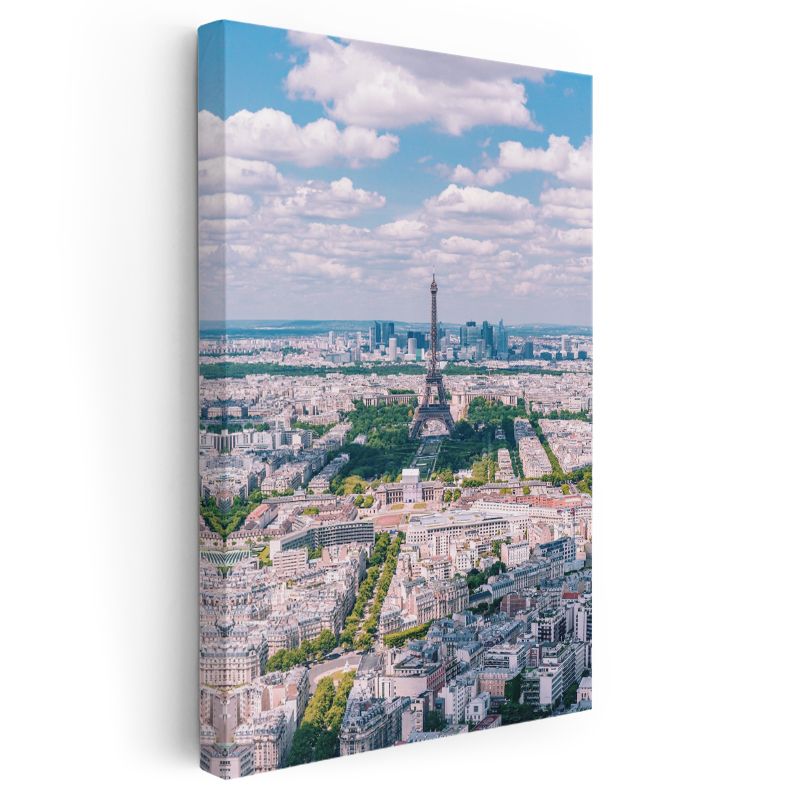 Paris Manzarası - Kuşbakışı Şehir Kanvas Tablo