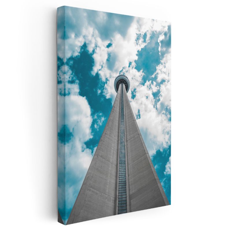 CN Tower - Bulutlar Arasında Kanvas Tablo