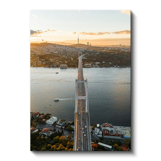 Boğaziçi Köprüsü - Havadan Görünüm Kanvas Tablo