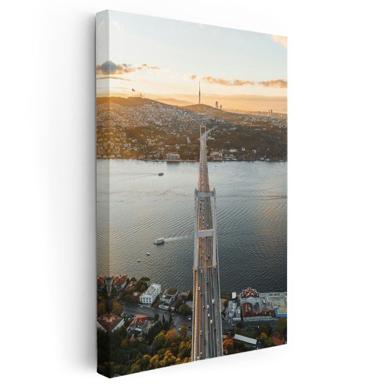 Boğaziçi Köprüsü - Havadan Görünüm Kanvas Tablo