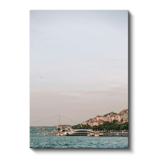 Boğaz Kıyısı - İstanbul'un Zarif Sahil Şeridi Kanvas Tablo