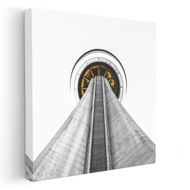CN Tower - Minimalist Mimari Perspektif Kanvas Tablo