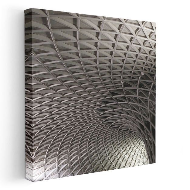 Geometrik Tavan - Modern Mimari Desenler Kanvas Tablo