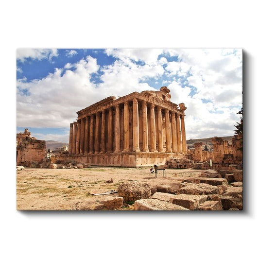 Baalbek Tapınağı - Antik Çağın Taş Sütunları Kanvas Tablo