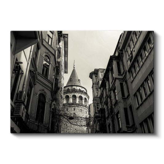 Galata Kulesi - İstanbul'un Dar Sokaklarından Kanvas Tablo