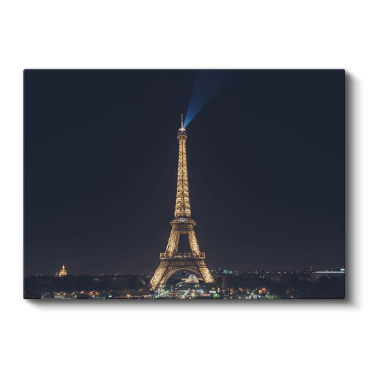 Işıltılı Eyfel - Gece Panoraması Kanvas Tablo