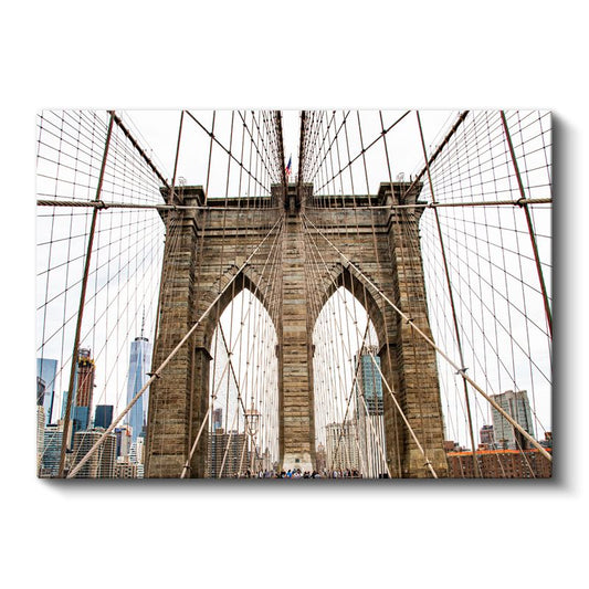 Köprü Detayları - Brooklyn'in Mimari Zarafeti Kanvas Tablo