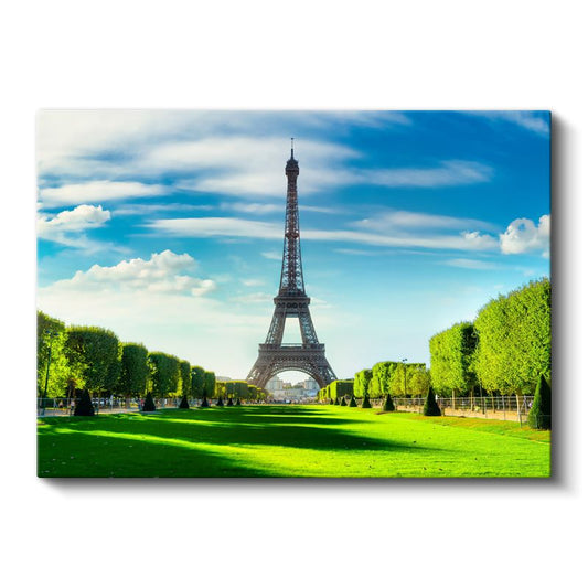 Eyfel Kulesi - Bahar Yeşillikleri Arasında Kanvas Tablo