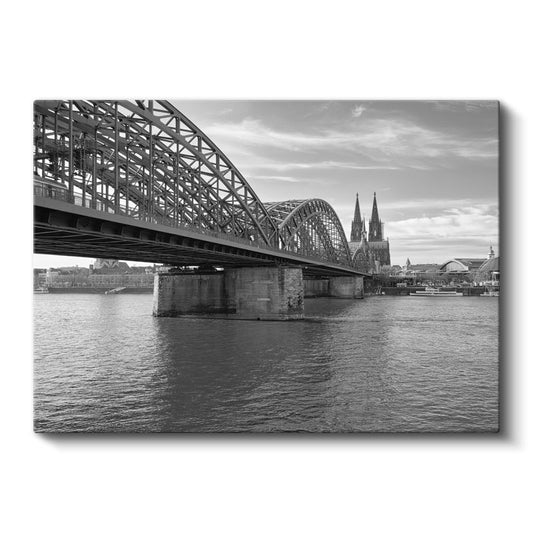 Hohenzollern Köprüsü - Köln Katedrali Manzarası Kanvas Tablo