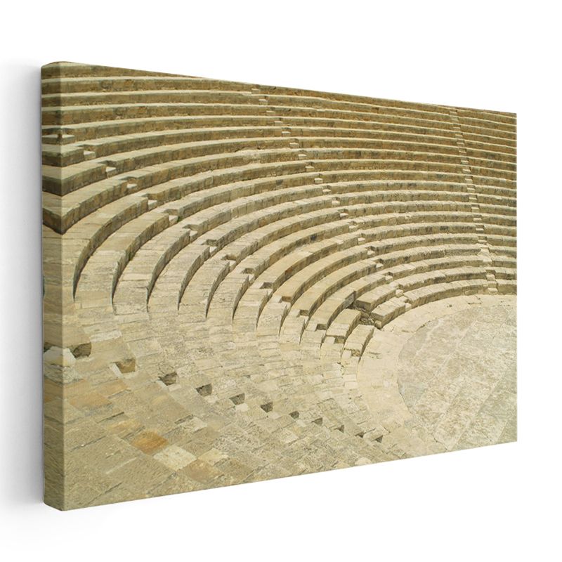 Antik Amfitiyatro - Tarihi Taş Basamaklar Kanvas Tablo