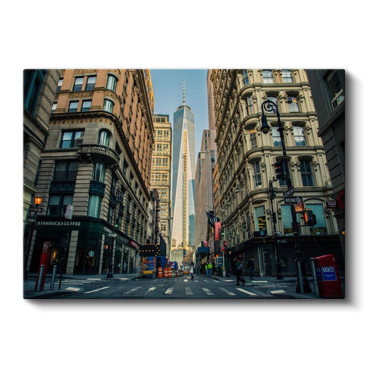 Manhattan Sokağı - One World Trade Center Kanvas Tablo