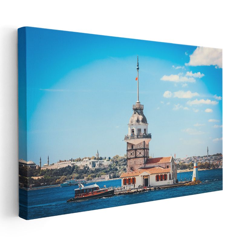 Kız Kulesi - İstanbul'un Tarihi Simgesi Kanvas Tablo