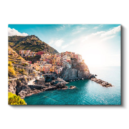 Cinque Terre - Deniz Kenarında Renkli Evler Kanvas Tablo