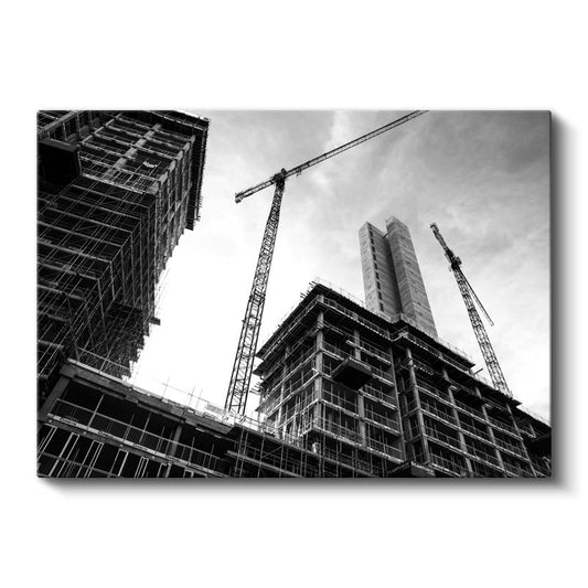Modern İnşaat - Yükselen Gökdelenler Kanvas Tablo