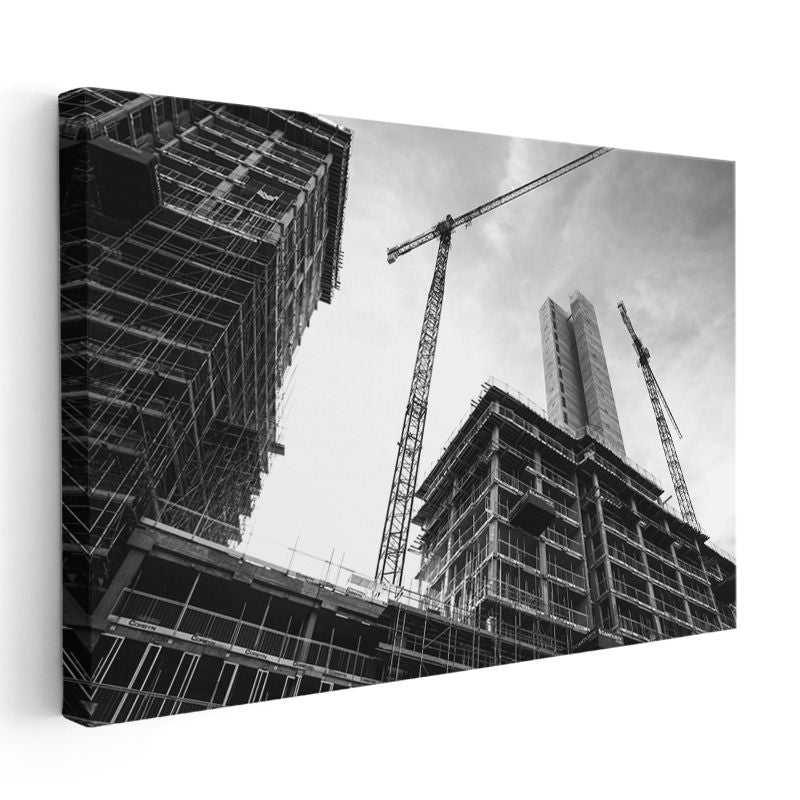Modern İnşaat - Yükselen Gökdelenler Kanvas Tablo