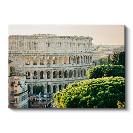 Roma Kolezyumu - Tarihi Amfitiyatro Mimarisi Kanvas Tablo