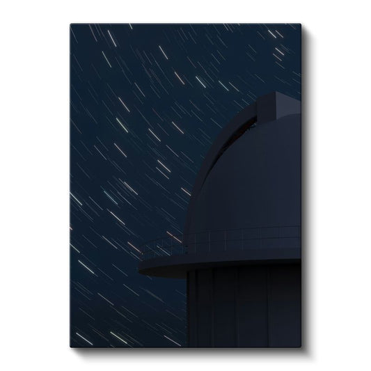 Yıldız İzleri - Gece Gökyüzünün Büyüleyici Hareketi Kanvas Tablo