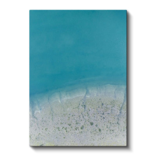 Turkuaz Deniz - Kristal Berraklığında Sahil Kanvas Tablo