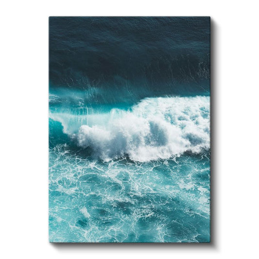 Turkuaz Dalgalar - Okyanusun Coşkulu Dansı Kanvas Tablo