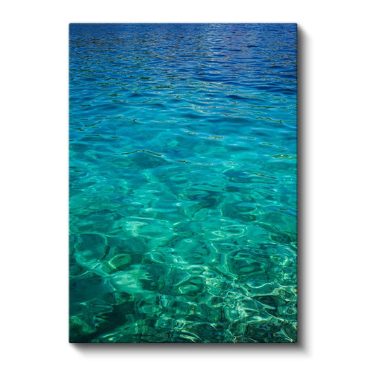 Turkuaz Deniz - Kristal Berraklığında Dalgalar Kanvas Tablo