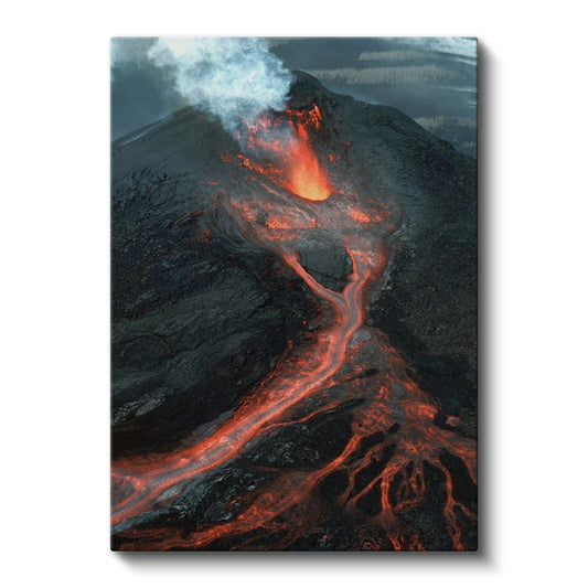 Volkan Patlaması - Doğanın Ateş Dansı Kanvas Tablo