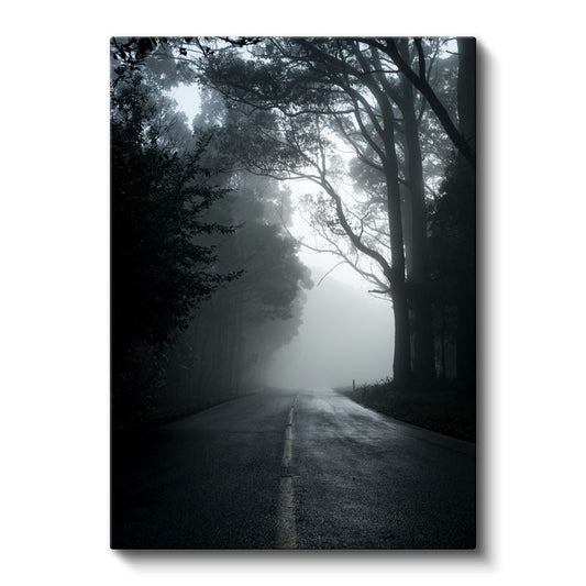 Sisli Orman Yolu - Gizemli Doğanın Derinliklerinde Kanvas Tablo
