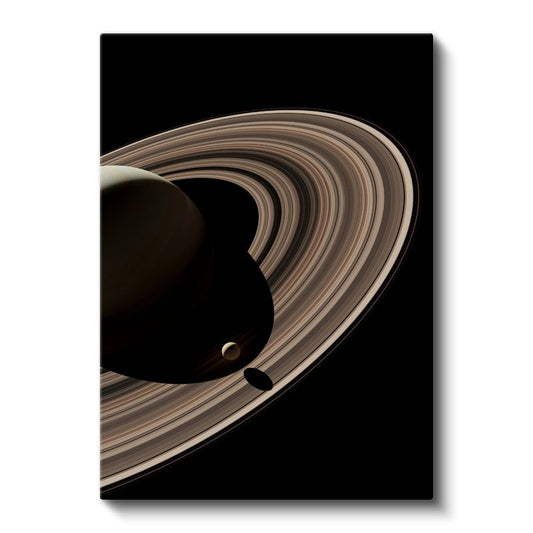 Satürn Gezegeni - Kozmik Halkaların İhtişamı Kanvas Tablo