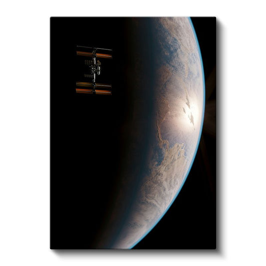 Uzaydan Dünya - Mavi Gezegenimiz Kanvas Tablo