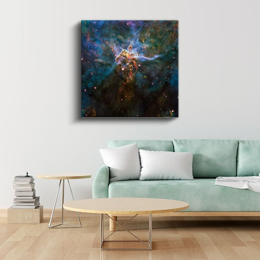Mistik Nebula - Renkli Kozmik Bulutlar Kanvas Tablo