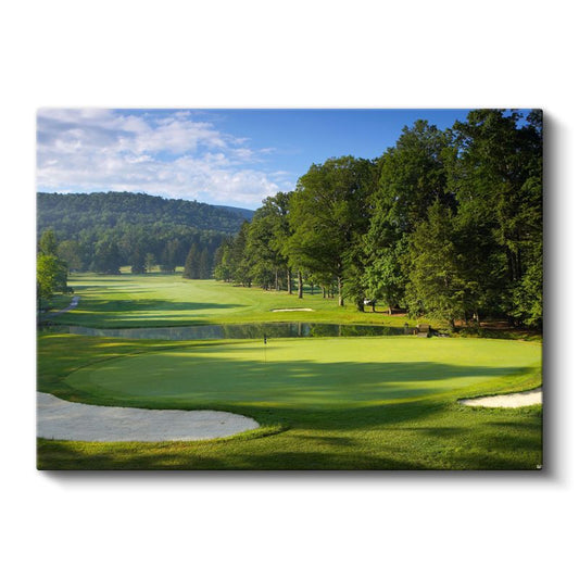 Yeşil Vadi - Ormanlık Alanda Huzur Dolu Manzara Kanvas Tablo