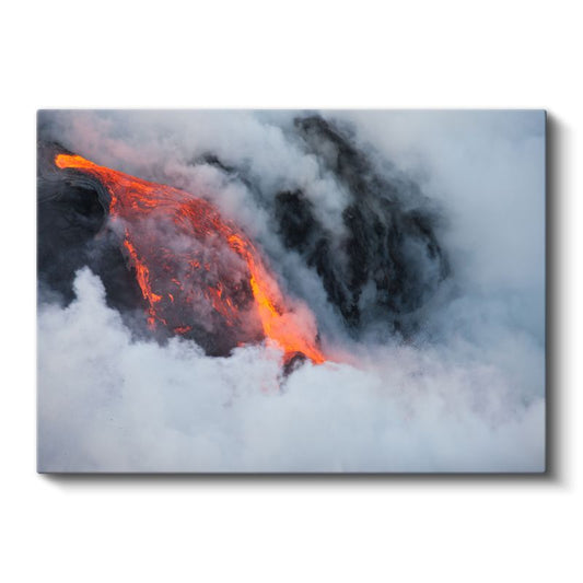 Volkan Patlaması - Doğanın Güçlü Enerjisi Kanvas Tablo