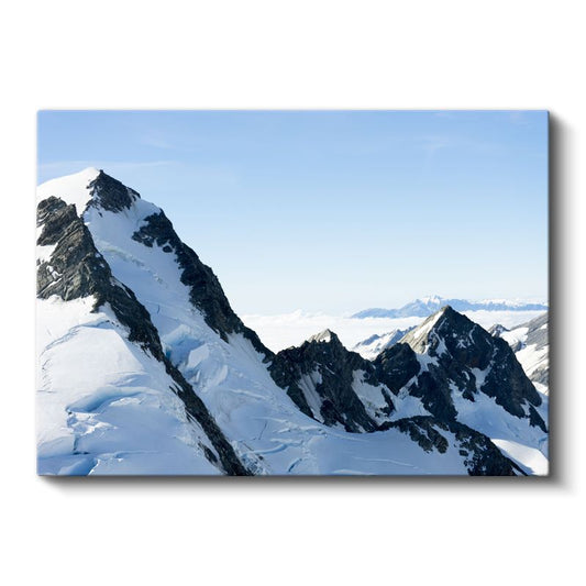 Alp Dağları - Karlı Zirvelerin Muhteşem Görüntüsü Kanvas Tablo