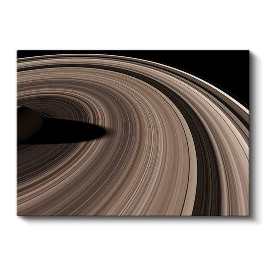 Satürn Halkaları - Kozmik Desen Manzarası Kanvas Tablo