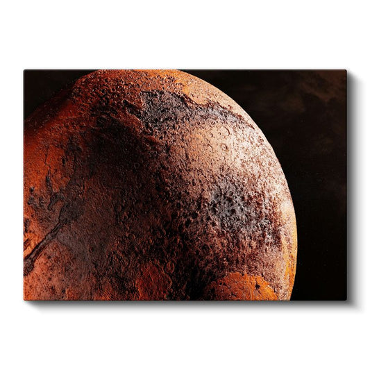 Kızıl Gezegen - Gizemli Kraterlerin Detaylı Görünümü Kanvas Tablo