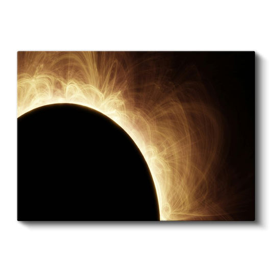 Kozmik Işık - Altın Parıltılı Göksel Olay Kanvas Tablo