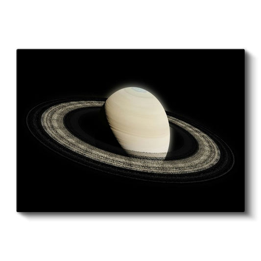 Satürn Gezegeni - İhtişamlı Halkaları ile Uzayın Mücevheri Kanvas Tablo