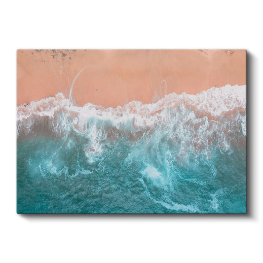 Turkuaz Dalgalar - Huzur Veren Okyanus Manzarası Kanvas Tablo
