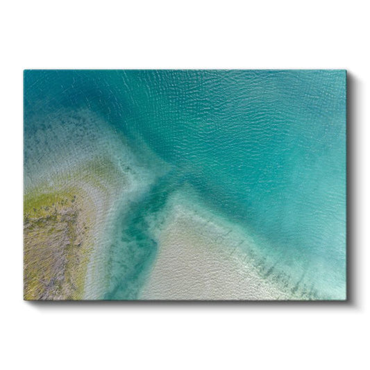 Turkuaz Koy - Kristal Berraklığında Sığ Sular Kanvas Tablo