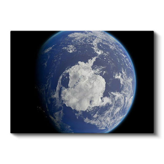 Dünya - Mavi Gezegenden Görünüm Kanvas Tablo