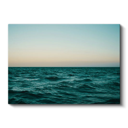 Sakin Deniz - Turkuaz Sular Manzarası Kanvas Tablo