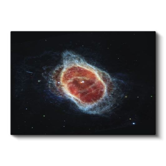 Kozmik Nebula - Uzayın Derinliklerinde Kızıl Parıltı Kanvas Tablo