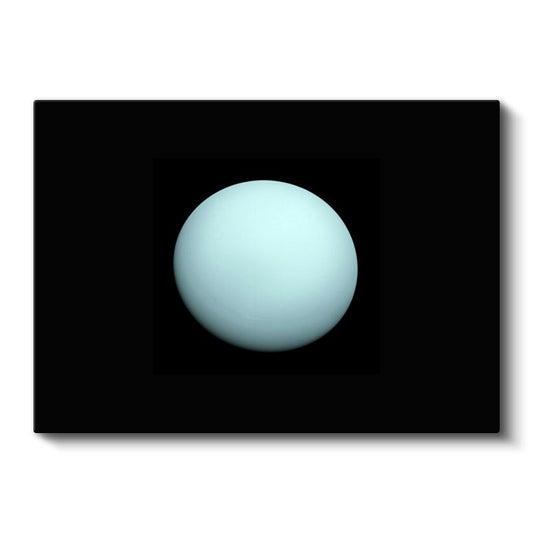 Uranüs Gezegeni - Turkuaz Renkte Buz Devi Kanvas Tablo