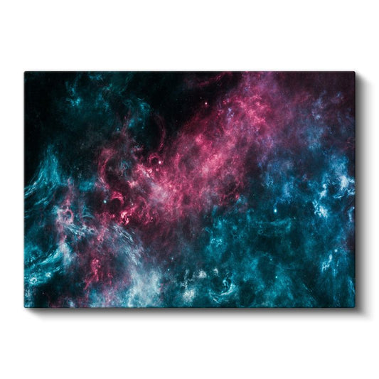Kozmik Nebula - Pembe ve Mavi Tonlarında Uzay Bulutu Kanvas Tablo